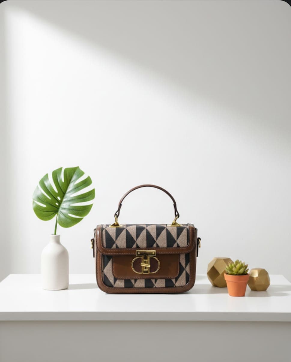 Premium Geometric Pattern Crossbody Bag for Women